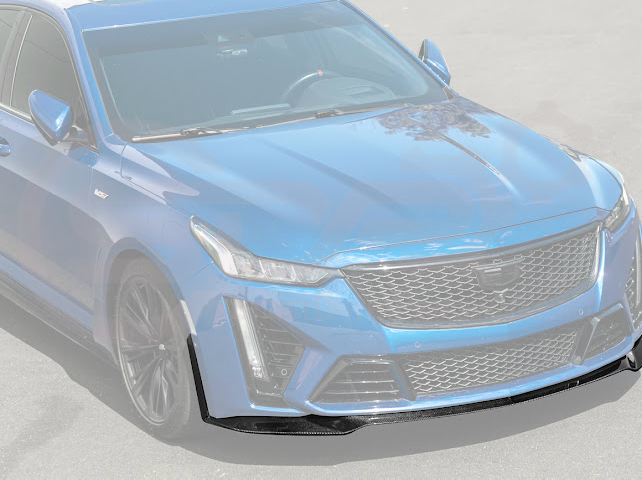 2020-2024 CADILLAC CT5-V BLACKWING SEDAN | FRONT LIP SPLITTER GROUND EFFECTS & WHEEL ARCHES