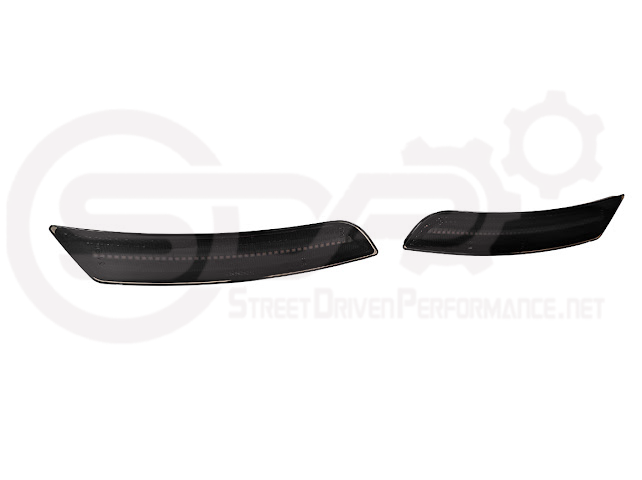 2016-2024 Chevrolet Camaro | Front Bumper Side Marker Lens w/ Amber LED Reflector Light Pair (Clear / Amber / Smoke)