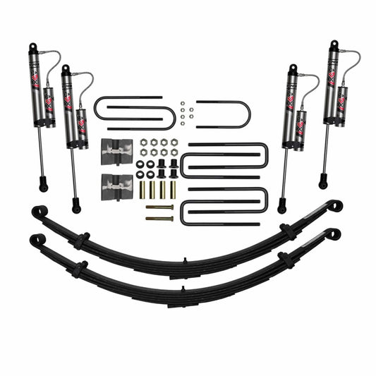 Skyjacker 6-inch lift kit for Cummins diesel trucks, featuring durable components and off-road suspension enhancement.