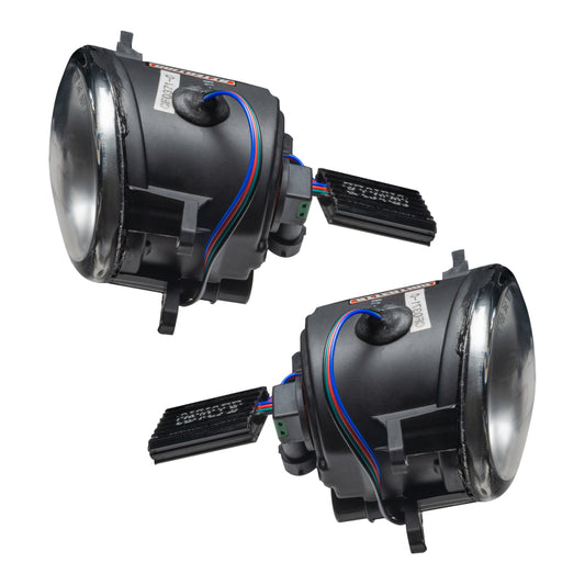Oracle Lighting Toyota Tacoma fog lights with ColorSHIFT SMD LEDs, showcasing vibrant, customizable illumination for 12-15 models.