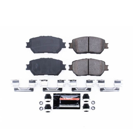 PowerStop Z23 Evolution Sport front brake pads with hardware for 2006 Lexus GS300, performance brake pads installed on vehicle