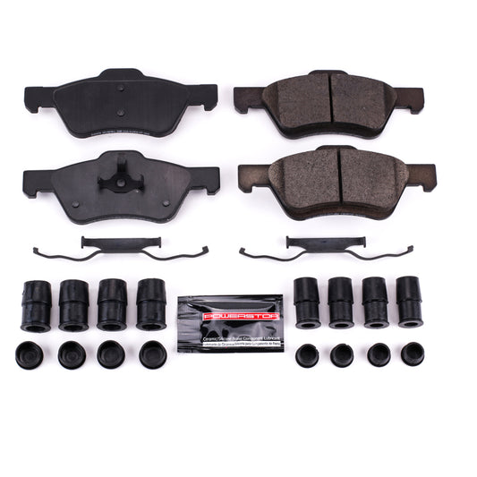 PowerStop Z23 Evolution sport brake pads for 2010-2012 Ford Escape front, performance brake pads with hardware included.