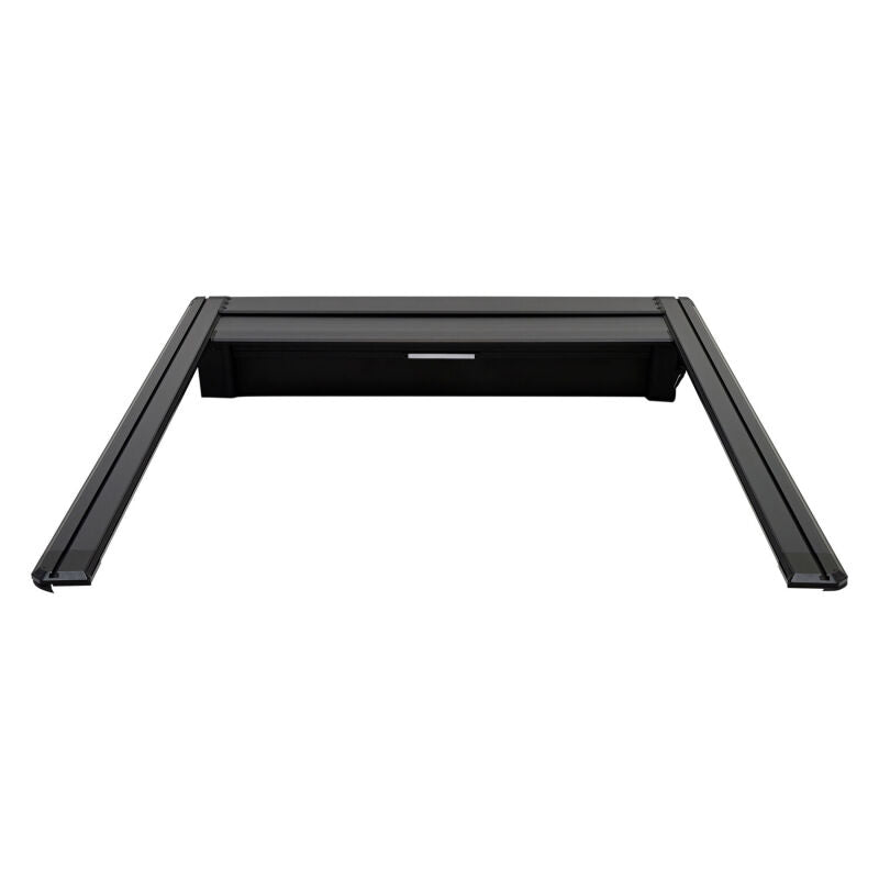 Westin black retractable tonneau cover installed on a Ford F-250/F-350 SD 6.8ft bed for secure truck bed coverage.