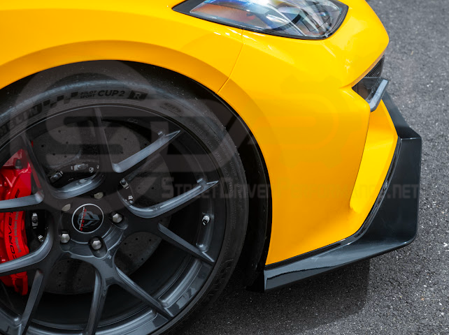 2023-Up Corvette C8 Z06 | Z07 Extended Package CARBON FIBER Front Lip Splitter Ground Effects