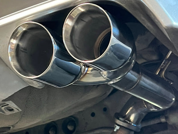2011-2014 SUBARU IMPREZA WRX / STI | MUFFLER DELETE AXLE BACK QUAD EXHAUST (CHROME OR BURNT BLUE TIPS)