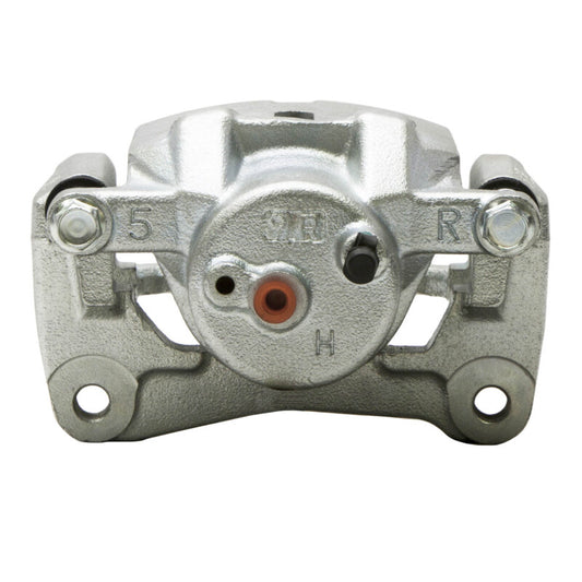 Silver zinc-coated DFC Toyota Celica front brake caliper, OE premium caliper for enhanced braking performance.