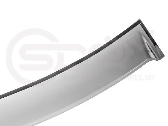 2003-2008 Toyota Corolla | JDM Tape-On Tinted Black Rear Roof Window Visor Guard