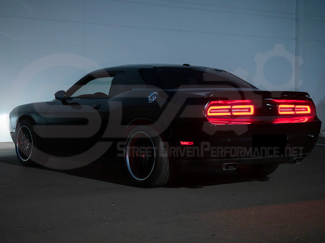 2008-2014 Dodge Challenger | Facelift Sequential Signal LED Smoke Rear Taillights Pair