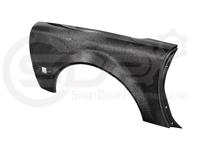 Factory style carbon fiber front and rear widebody fenders for 1997-2004 Chevrolet Corvette C5 hatchback by Street Driven Performance