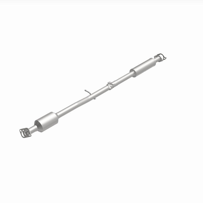 MagnaFlow direct fit catalytic converter for Kia Sportage 2014-2015 2.4L engine, showing the metal housing and inlet/outlet ports.