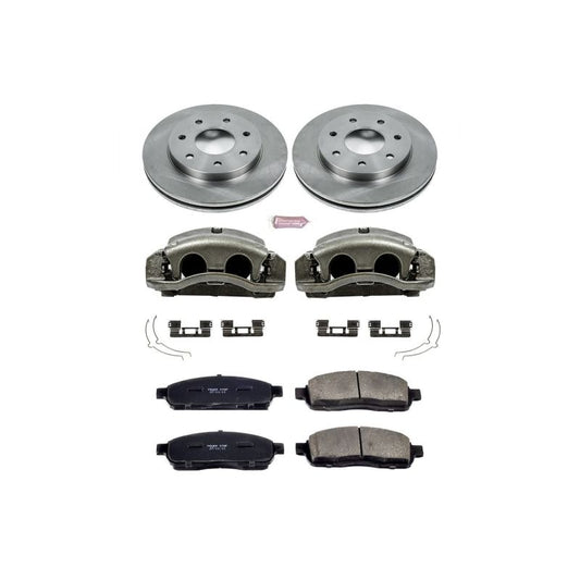 PowerStop OE front brake calipers with autospecialty kit and calipers for Lincoln Mark LT 2006-2008, showing detailed caliper components.