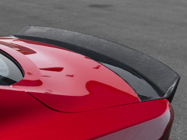 2024-UP FORD MUSTANG S650 | CARBON FIBER REAR TRUNK DUCKTAIL INTEGRATED WING SPOILER MODULE