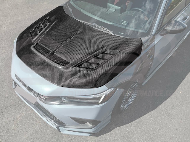 2022-UP HONDA CIVIC | JDM VARIS STYLE FRONT VENTED HOOD