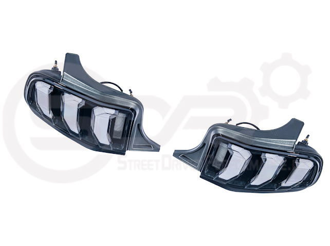 2010-2014 FORD MUSTANG S197 | S550 EURO STYLE SEQUENTIAL SIGNAL LED REAR TAILLIGHTS PAIR