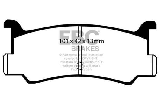 EBC Ultimax2 front brake pads for Ford Escort 1991-1996 1.8 OE brake pads, high-performance automotive brake component