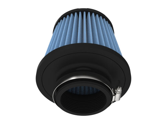 aFe POWER universal clamp-on air filter with D2 Dura-Dry media, 2-3/4 inch inlet, 6 inch height, and durable construction
