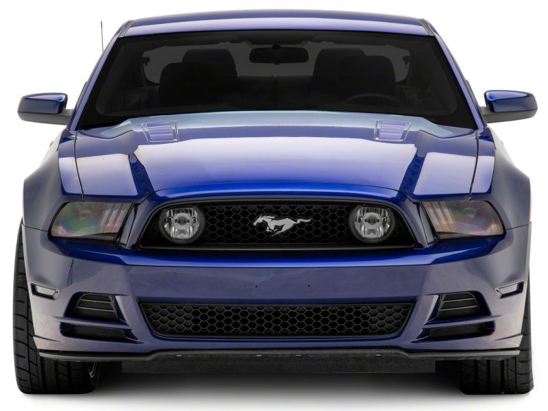 Raxiom 13-14 Ford Mustang LED Projector Headlights SEQL Turn Signals- Black Housing (Clear Lens)