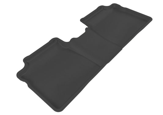Black 3D MAXpider rubber floor mats for the 2010-2015 Toyota Prius Kagu second row, showcasing durable, custom-fit protection.