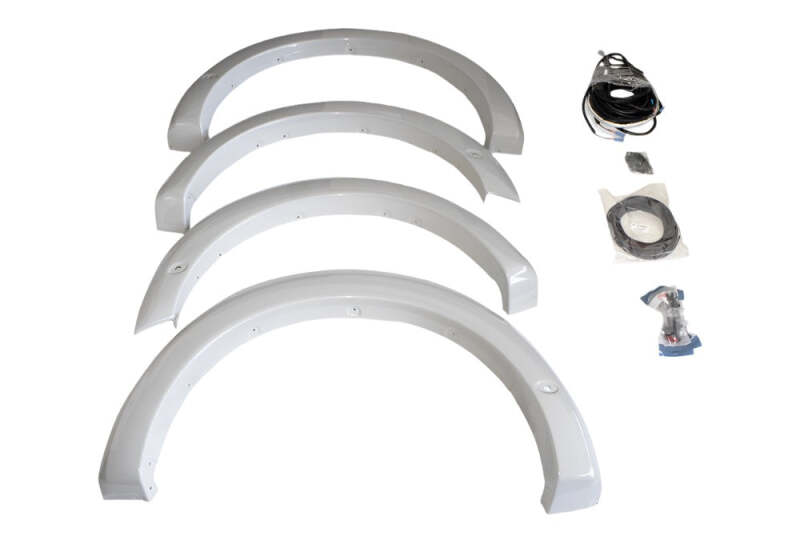 Roush Ford F-150 fender flare kit primed, 18-24 inch truck fender flares with a sleek, ready-to-paint finish for Ford F-150 trucks.