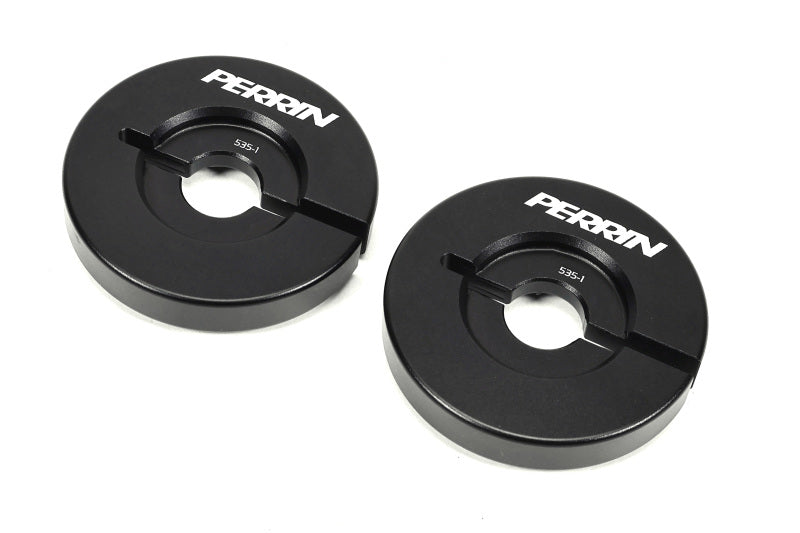 PERRIN Performance differential lockdown system with diff braces for Subaru WRX, STI, Crosstrek, and Impreza models, showing installed components.