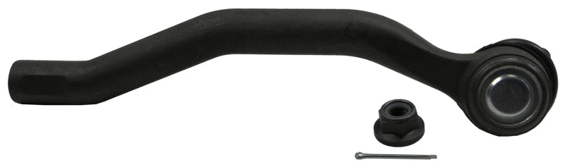 Moog Nissan Quest 2011-2017 front right outer tie rod showing metal rod and connection end for steering system.