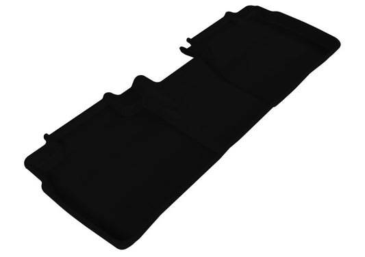 Black 3D MAXpider rubber floor mats for 2012-2017 Toyota Camry and Hybrid second row, custom-fit protective car interior accessory.