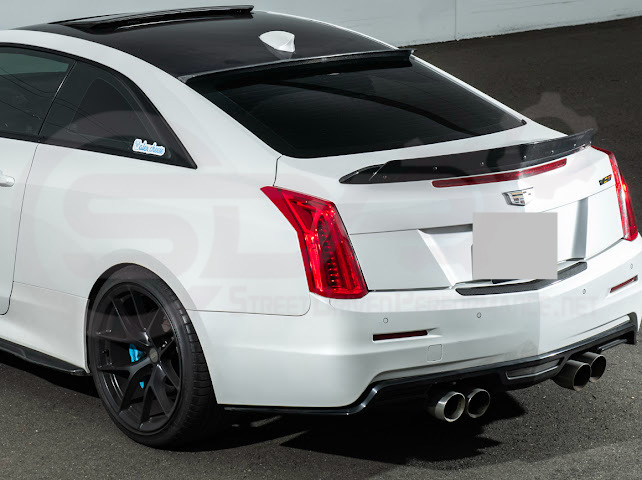 2013-2018 Cadillac ATS ATS-V Coupe | Carbon Fiber Rear Roof Top Window Spoiler Wing