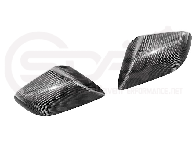 2024-Up Tesla Model 3 | Carbon Fiber Tape On Side Mirror Cap Covers Pair