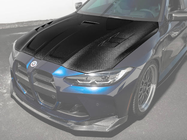 2021+ BMW G80 M3 & 2021+ BMW G82 / G83 M4 | SDP PERFORMANCE  STYLE CARBON FIBER FRONT HOOD
