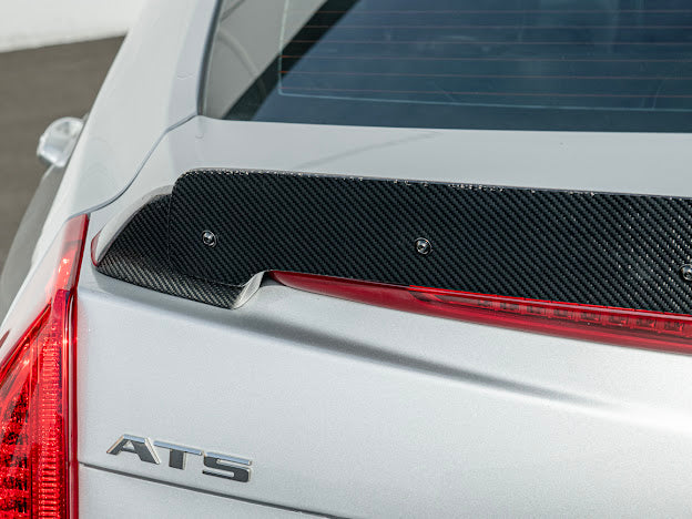 2016-2019 Cadillac ATS-V Sedan  | Wickerbill Trunk Spoiler Wing Carbon Fiber