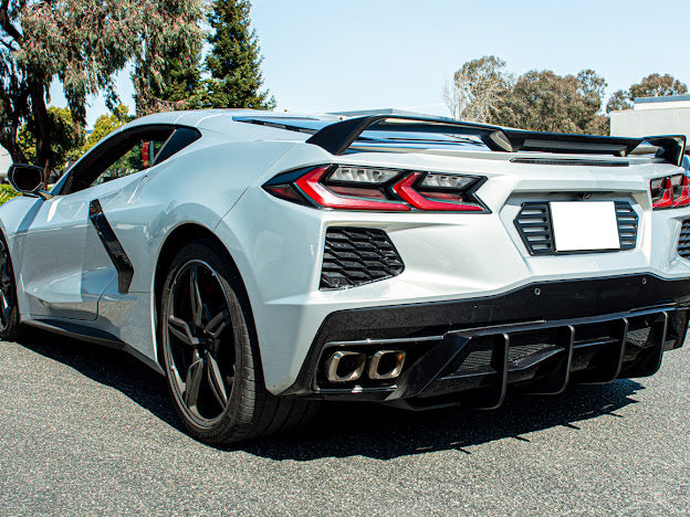 2020+ CORVETTE C8 Z51 REAR LOWER DIFFUSER FINS *ADD-ON*