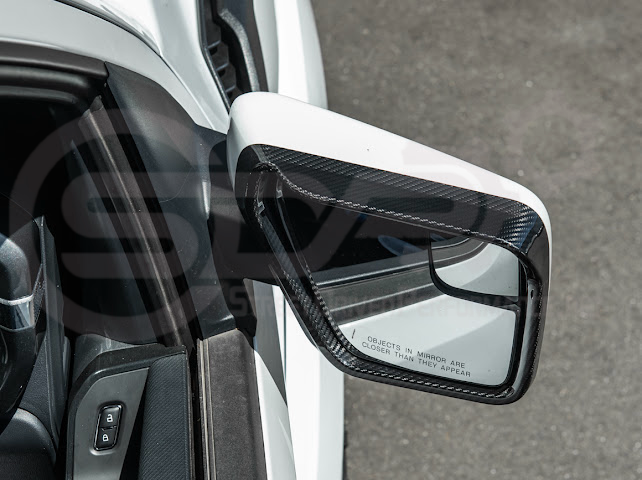 2021-UP FORD F-150 | CARBON FIBER FACTORY STYLE SIDE MIRROR FRAMES PAIR