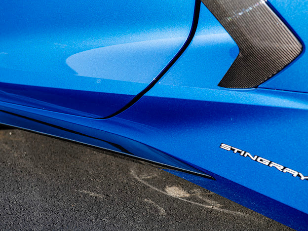 2020+ CHEVROLET CORVETTE C8 STINGRAY | Z06 PACKAGE SIDE SKIRTS ROCKER PANELS GROUND EFFECTS