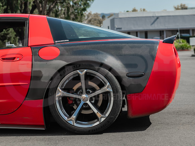 1997-2004 Chevrolet Corvette C5 | ZR1 Extended Style GLOSSY BLACK Rear Trunk Lid Wickerbill Spoiler Wing