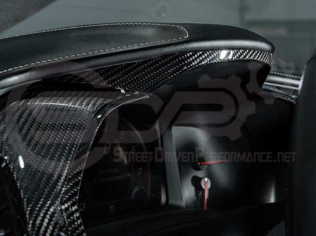 2014-2019 Chevrolet Corvette C7 | Carbon Fiber Dashboard Instrument Cluster Gauge Frame Trim Cover