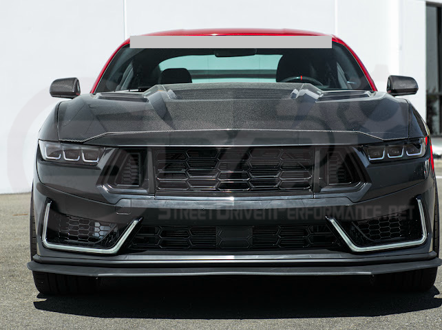 2024-Up Mustang S650 EcoBoost & GT | Dark Horse Style Front Bumper Full Replacement Kit w/ LED Light Side Grille