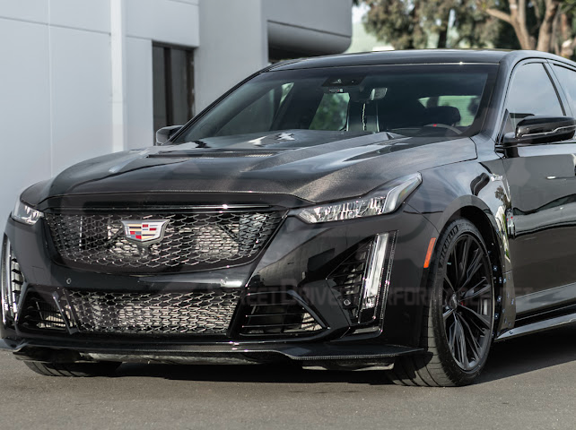 2022-2024 CADILLAC CT5-V BLACKWING SEDAN | FACTORY STYLE CARBON FIBER FRONT LIP SPLITTER GROUND EFFECTS
