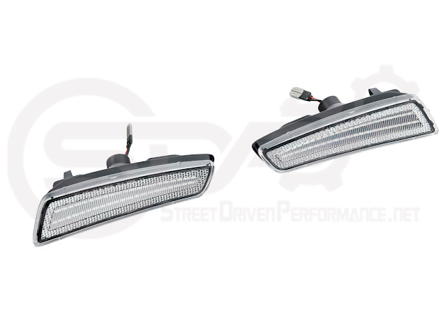 2008-2009 Pontiac G8 | Front Clear / Amber / or Smoke Lens Amber Light LED Side Markers Pair