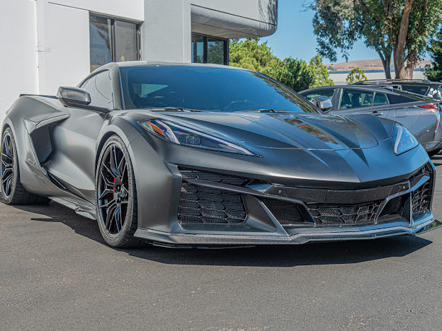 2023+ CORVETTE C8 Z06 & E-Ray | 3-PIECES FRONT LIP SPLITTER GROUND EFFECTS