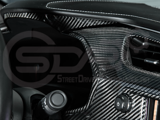 2014-2019 Chevrolet Corvette C7 | Carbon Fiber Dashboard Instrument Cluster Gauge Frame Trim Cover