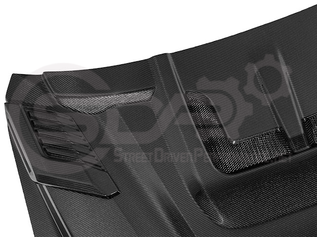 2022-UP TOYOTA TUNDRA | SDP CARBON FIBER FRONT VENTED HOOD WITH SIDE VENTS