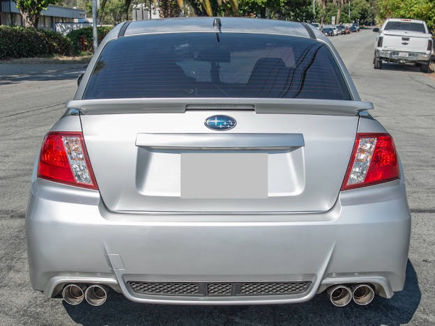 2011-2014 SUBARU IMPREZA WRX / STI | MUFFLER DELETE AXLE BACK QUAD EXHAUST (CHROME OR BURNT BLUE TIPS)