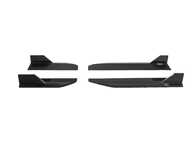 2024-UP FORD MUSTANG S650 | GT350R PERFORMANCE STYLE CARBON FIBER SIDE SKIRTS EXTENSION ROCKER PANELS GROUND EFFECTS