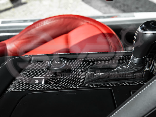 2014-2019 CHEVROLET CORVETTE C7 | FACTORY STYLE DRY CARBON FIBER CENTER CONSOLE SHIFTER TRIM PLATE COVER OVERLAY