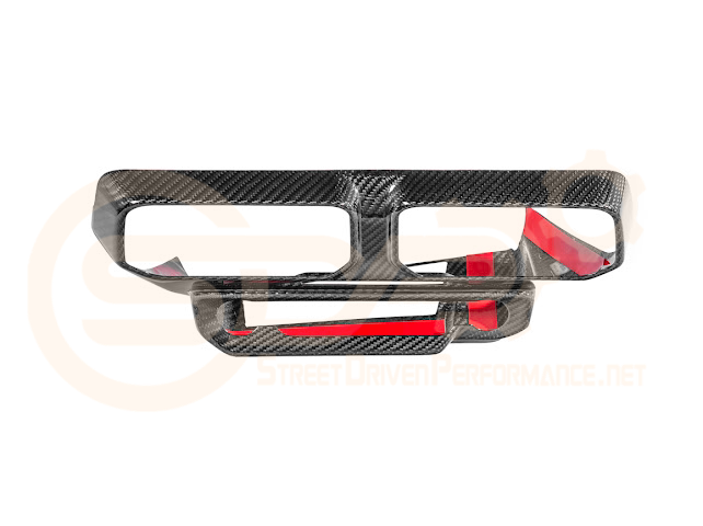 2024-UP FORD MUSTANG S650 | CARBON FIBER SINGLE SCREEN AC CONTROL CENTER SURROUNDING INTERIOR TRIM COVER