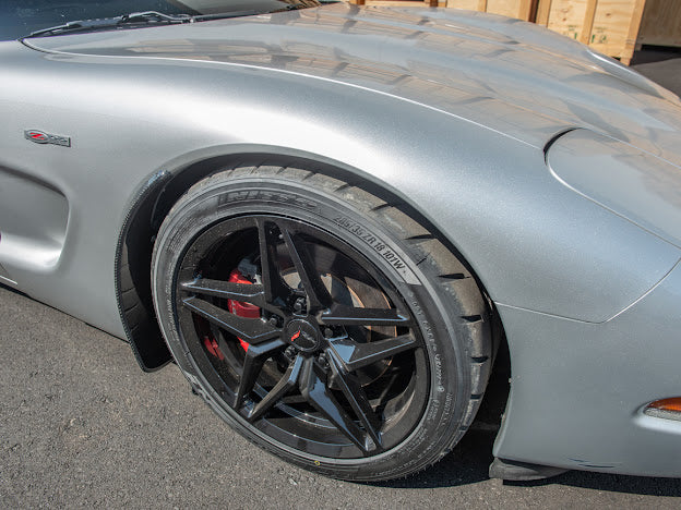 1997-2004 CHEVROLET CORVETTE C5 FRONT AND REAR EXTENDED SPLASH GUARDS / MUD FLAPS
