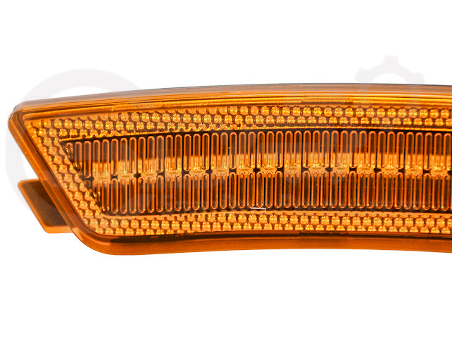 2020-Up Cadillac CT5 | Front Bumper Amber LED Reflector Light Side Marker Pair (Clear, Amber or Smoke Lens)