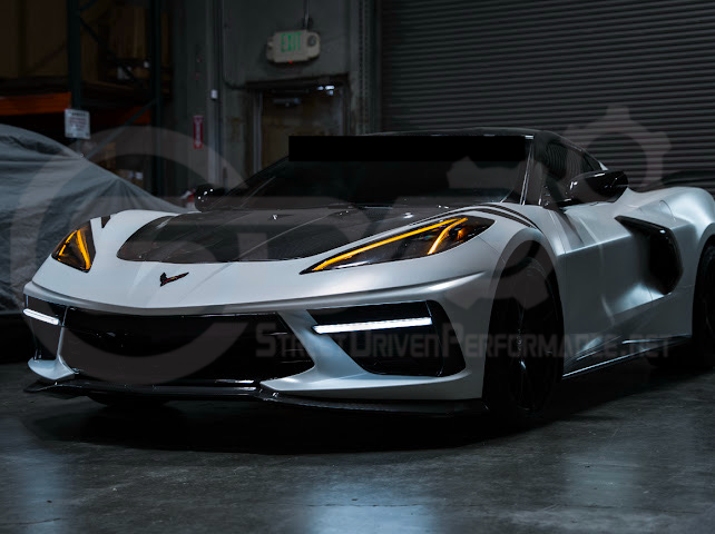 2020-Up Chevrolet Corvette C8 | Custom DRL Conversion Front Headlight Module Set Pair (Amber, Blue, Green, or Red)