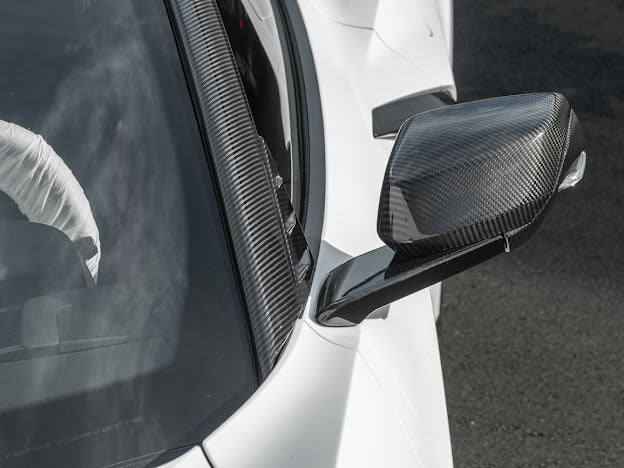 2020+ CORVETTE C8 | CARBON FIBER REPLACEMENT MIRROR COVERS PAIR
