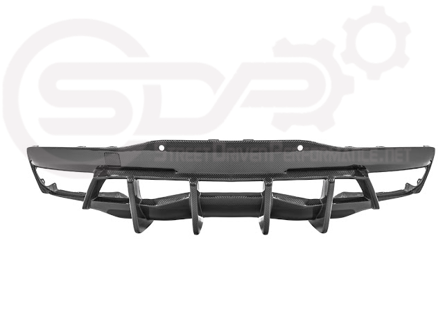 2020-UP CORVETTE C8 | CARBON FIBER REAR BUMPER DIFFUSER QUAD EXIT
